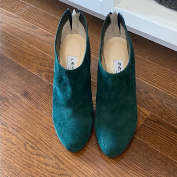 Jimmy Choo Shoes - Jimmy Choo Dark Green Booty